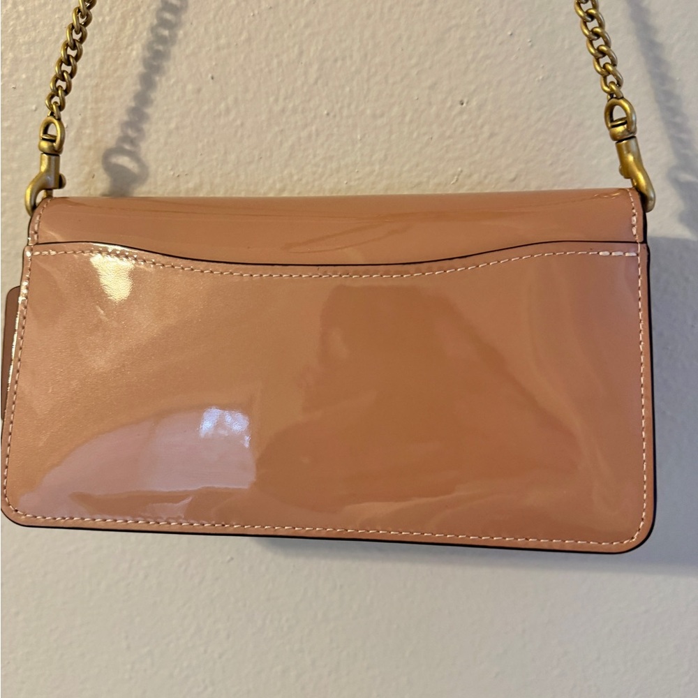 Coach Tabby Dusty Rose Patent Leather Chain Crossbody Clutch - Picture 5 of 7